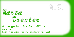 marta drexler business card